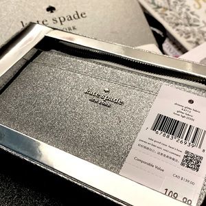 Kate Spade Large Slim Cardholder Lunar Light